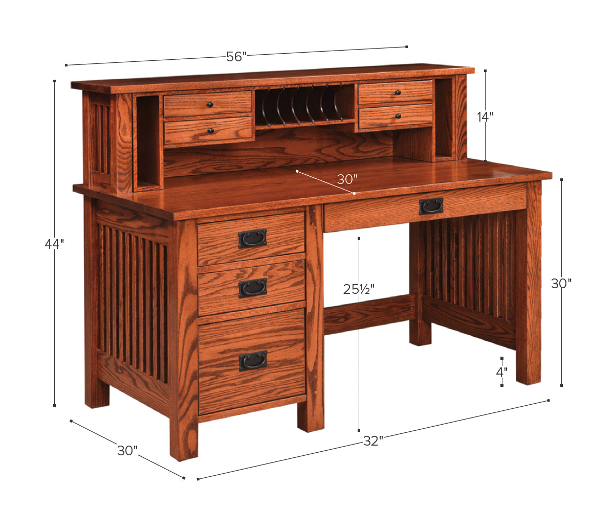 JD’s 56" Classic Deluxe Writing Desk - Image 2