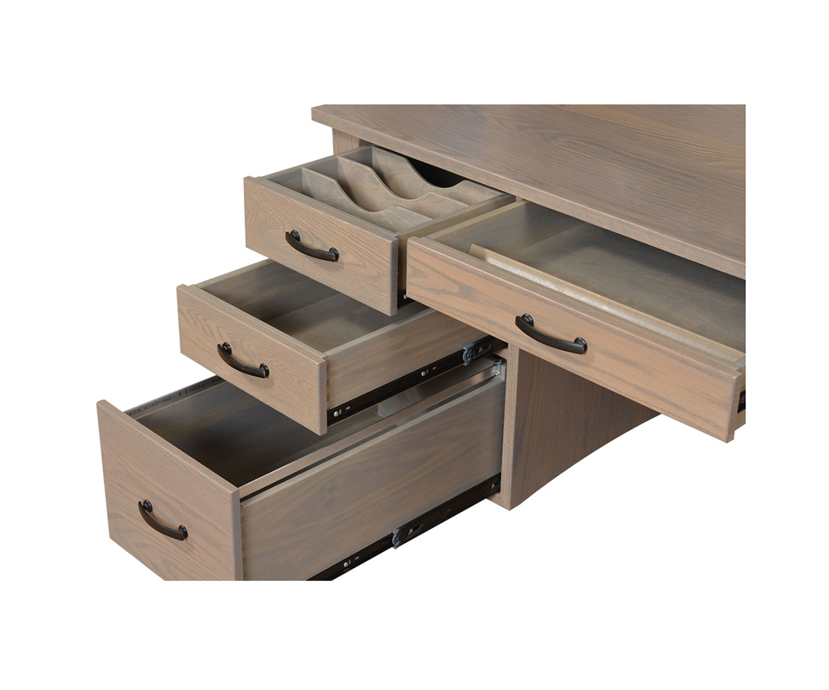 62" Jefferson Flat Top Desk - Image 2