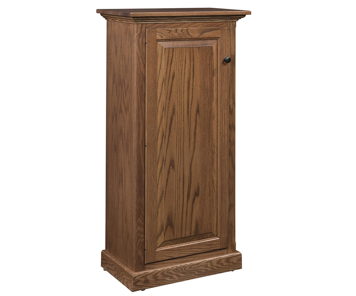 Traditional Single Door Bookcase - 48"H