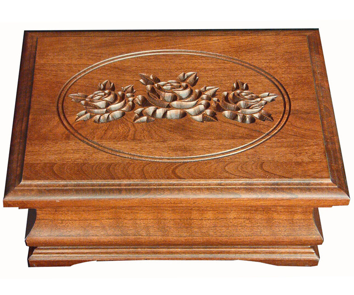 Medium Jewelry Box - Rose Lid - Image 3