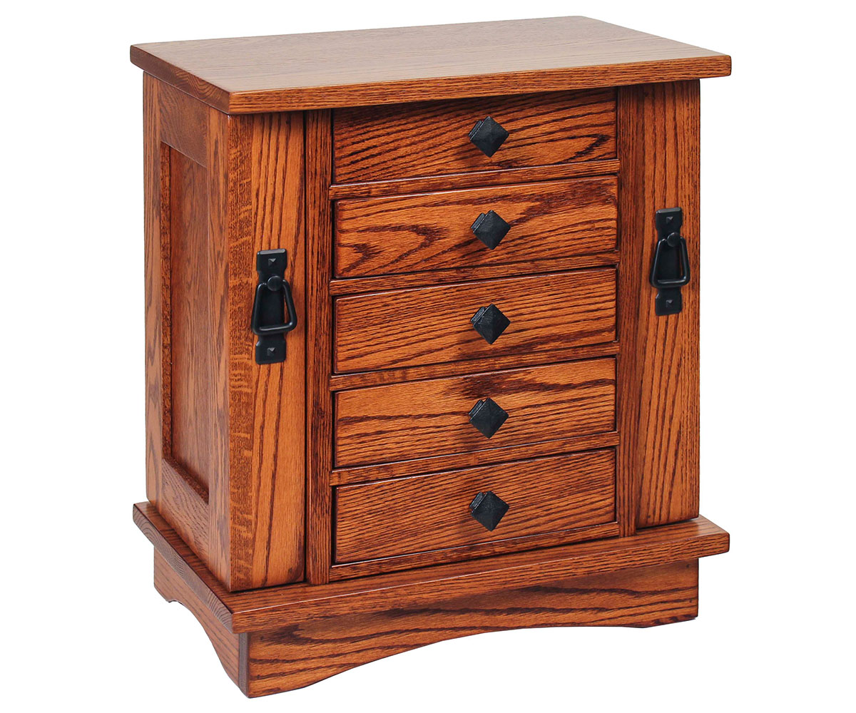 Mission Jewelry Chest - 5 Drawer