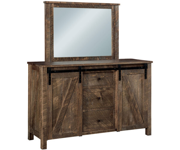 Rustic 3 Drawer Dresser