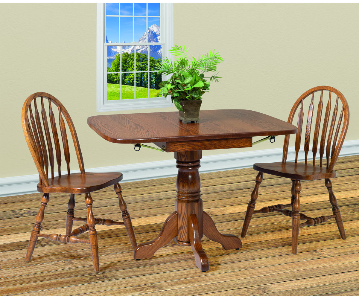 Drop Leaf Pedestal Table - Image 3