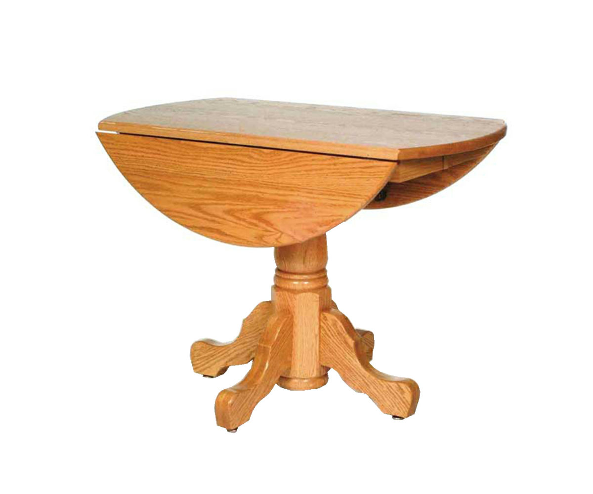 Single Pedestal Drop Leaf Table - Image 2