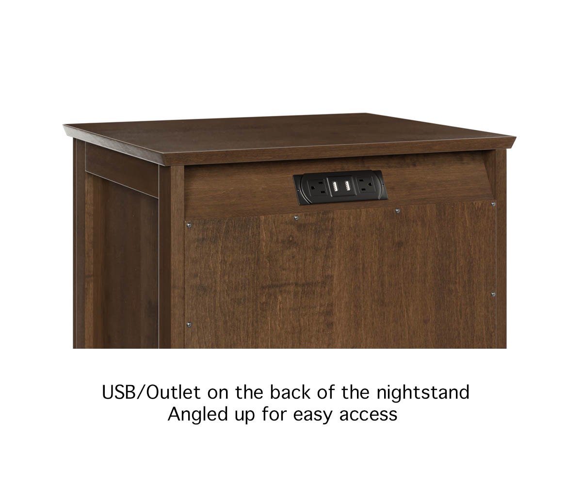 Siesta 1 Drawer Nightstand - Image 3