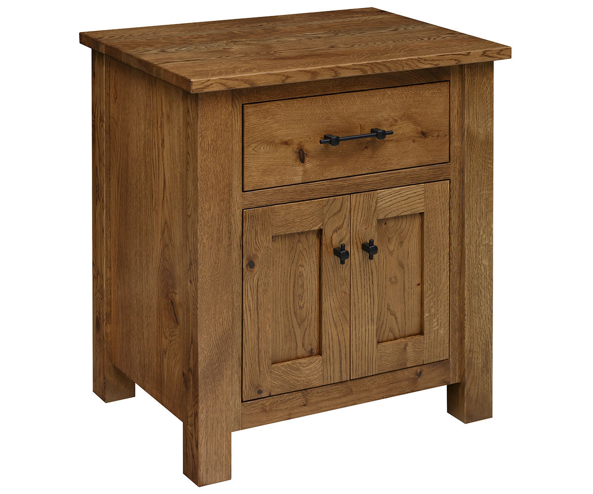 Heirloom Mission 1 Drawer 2 Door Nightstand