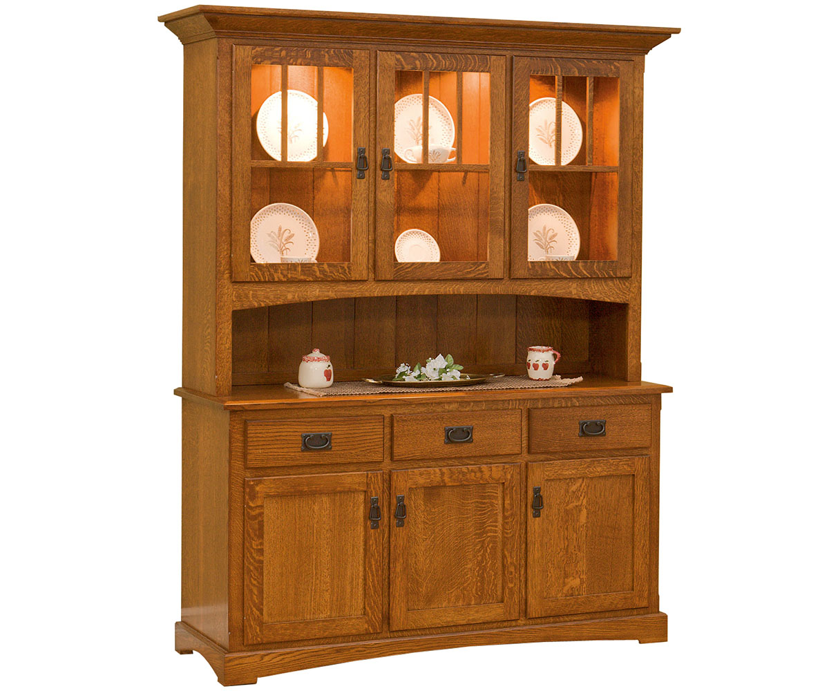 Mission 3 Door Hutch