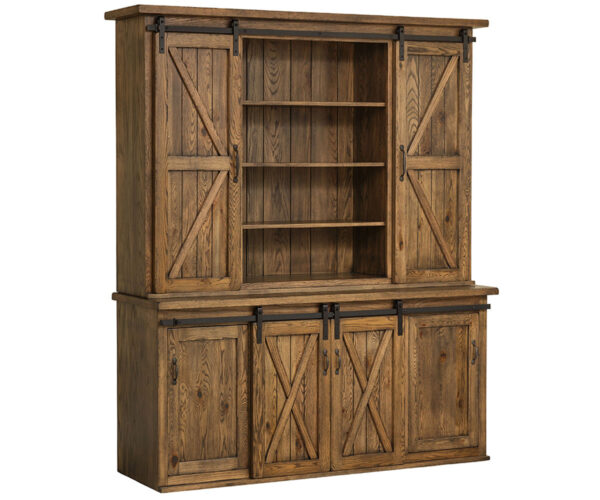 Pierre Hutch With Sliding Barn Doors