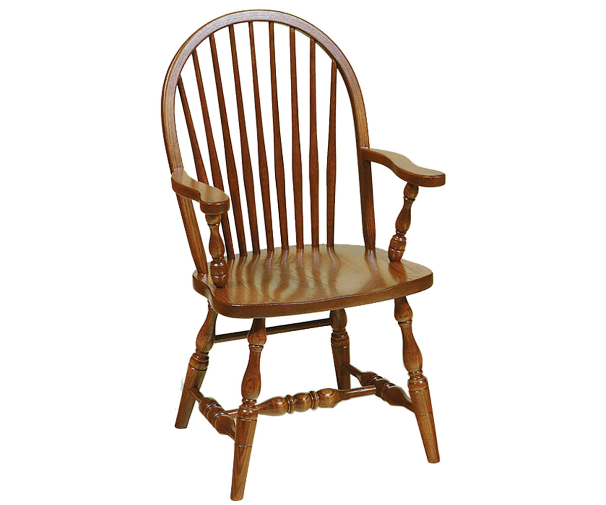9 Spindle Bow Back Chair - Image 2