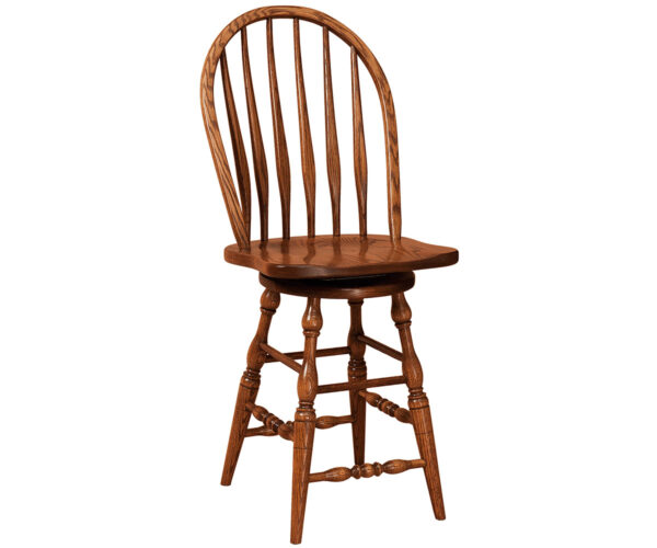 Bent Paddle Swivel Bar Stool