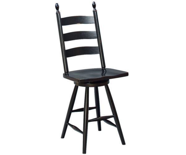 Shaker Ladder Back Swivel Bar Stool