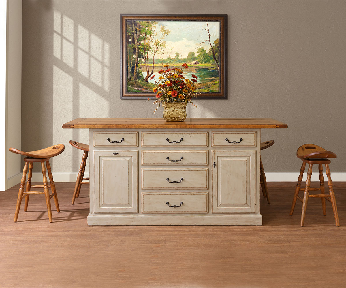 Traditional Island - 78"W - Image 3