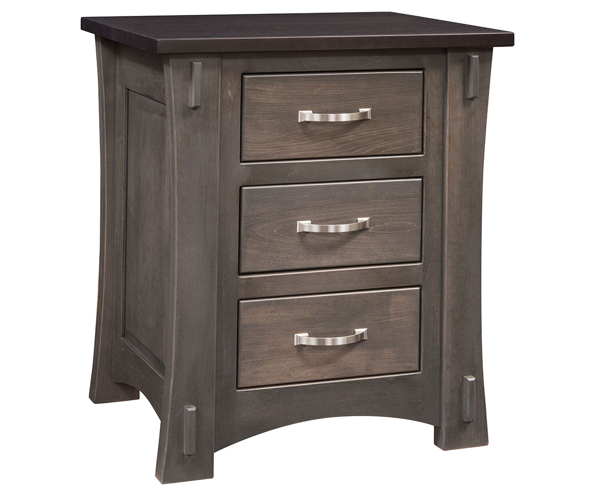 Old Tyme 3 Drawer Nightstand