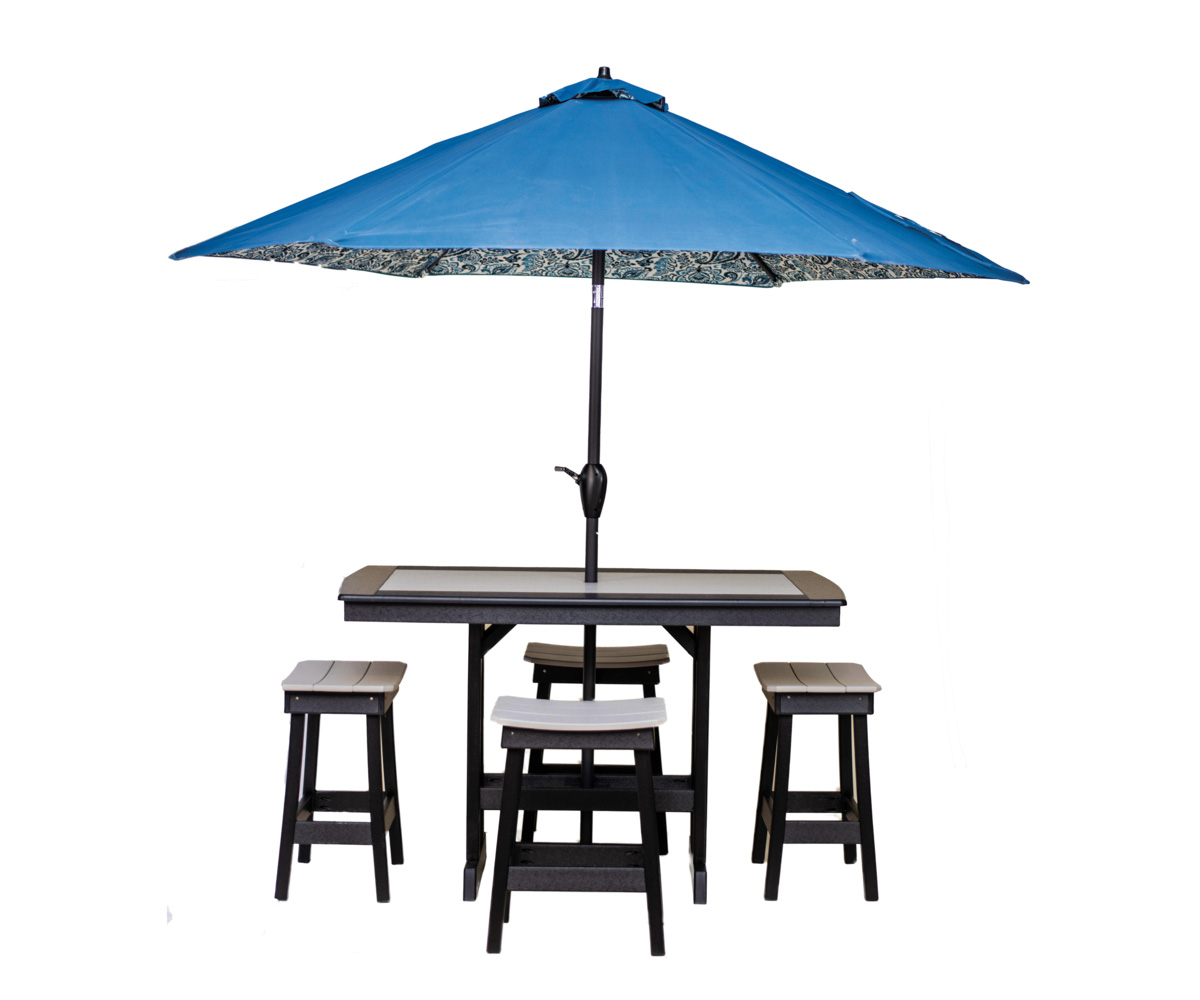 Counter Table With Umbrella Holes - Image 4