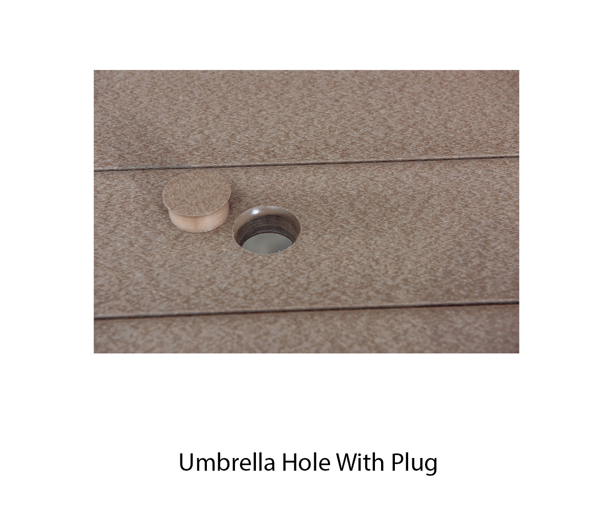 Counter Table With Umbrella Holes - Image 2