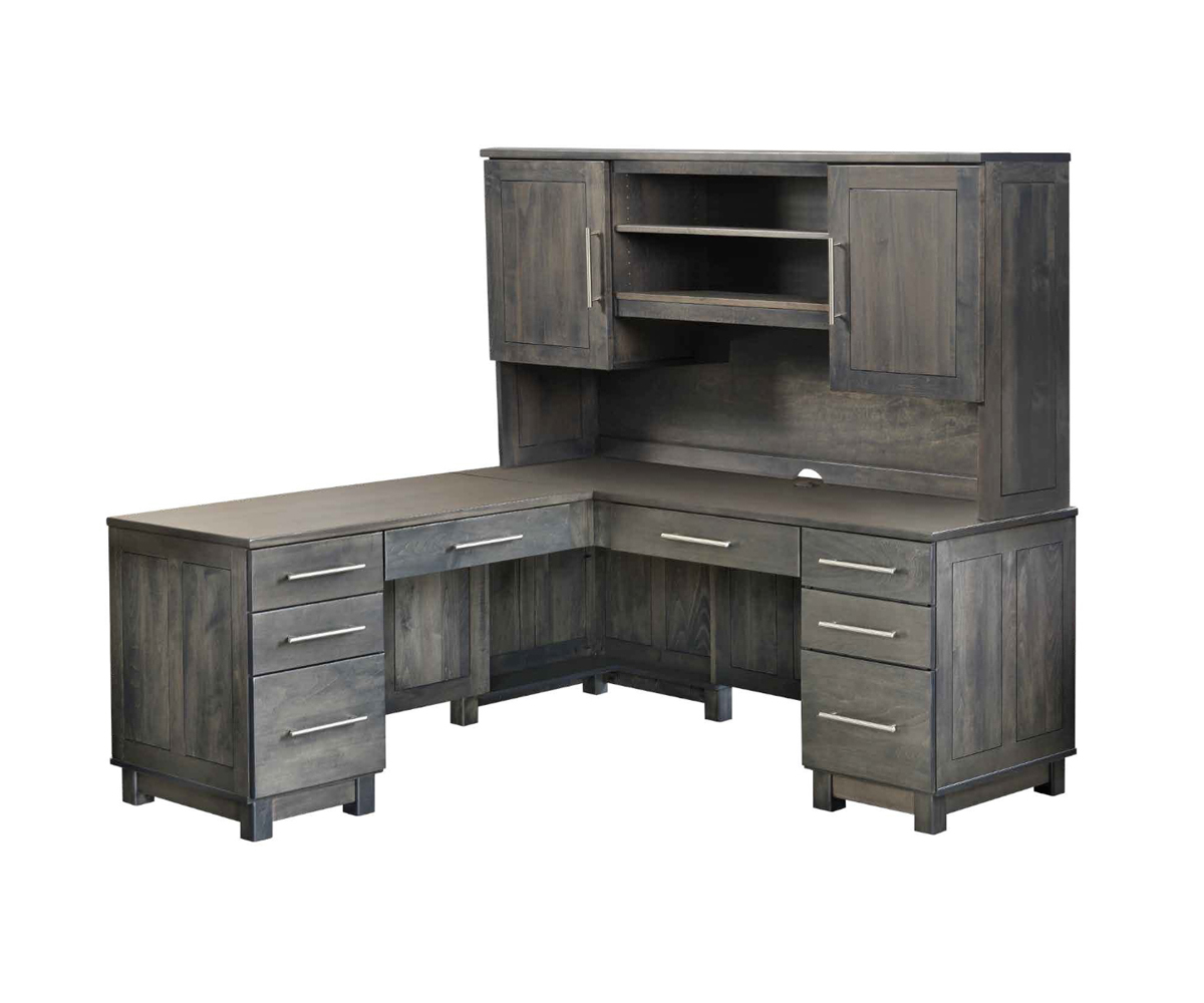 La Salle Urban L-Desk With Hutch