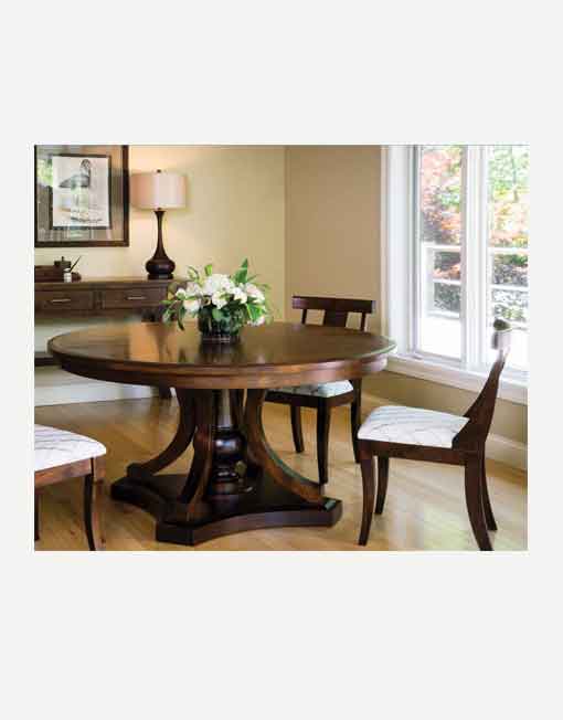 Fusion Designs Amish Round Pedestal Table - Image 2
