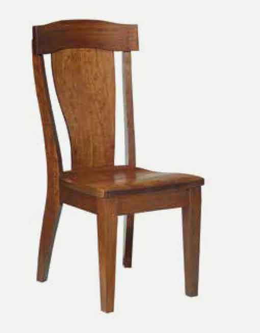 Fusion Designs Amish Side Chair - Wood Seat
