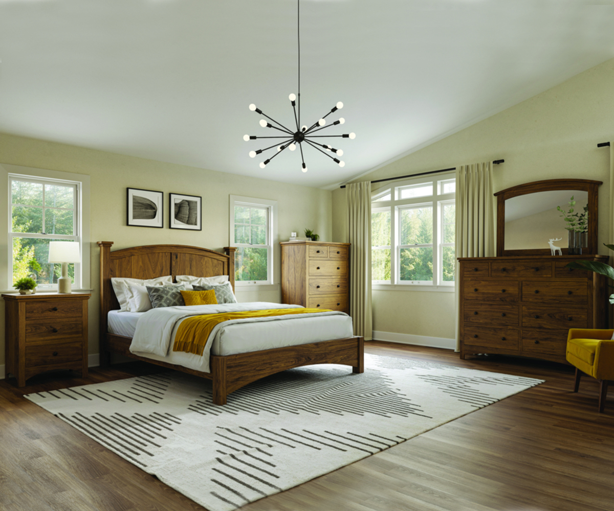 Buckeye Panel Bed - Arched Footboard - Image 2