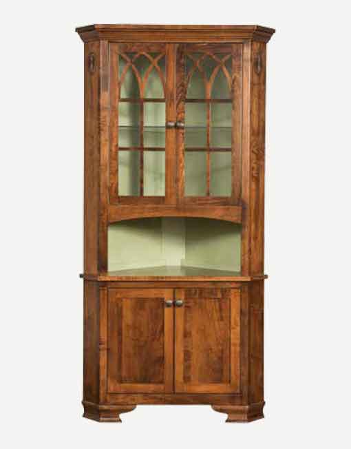 Fusion Designs Amish Corner Hutch