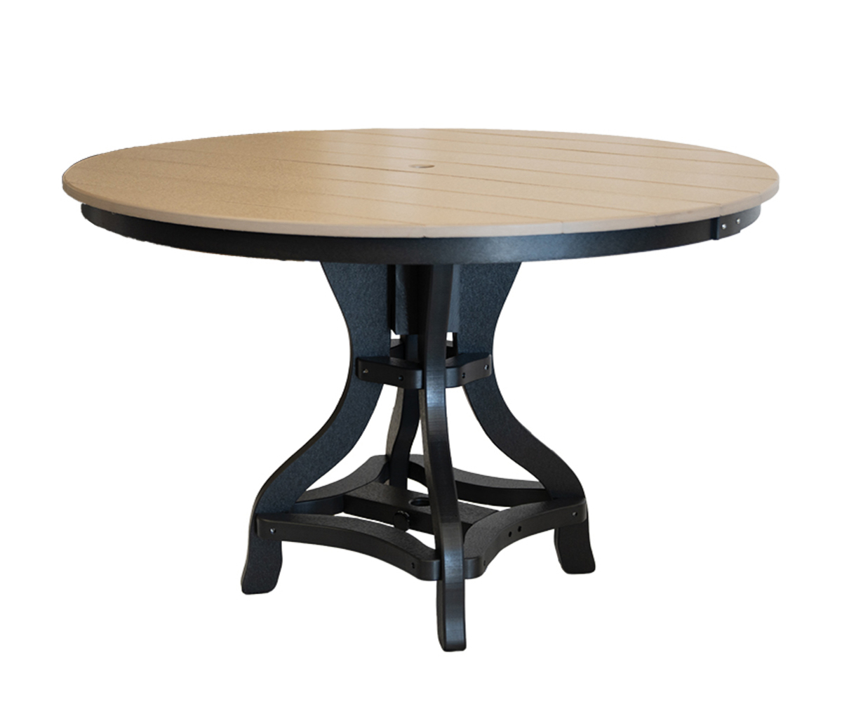 48" Round Dining Table - Curved Leg