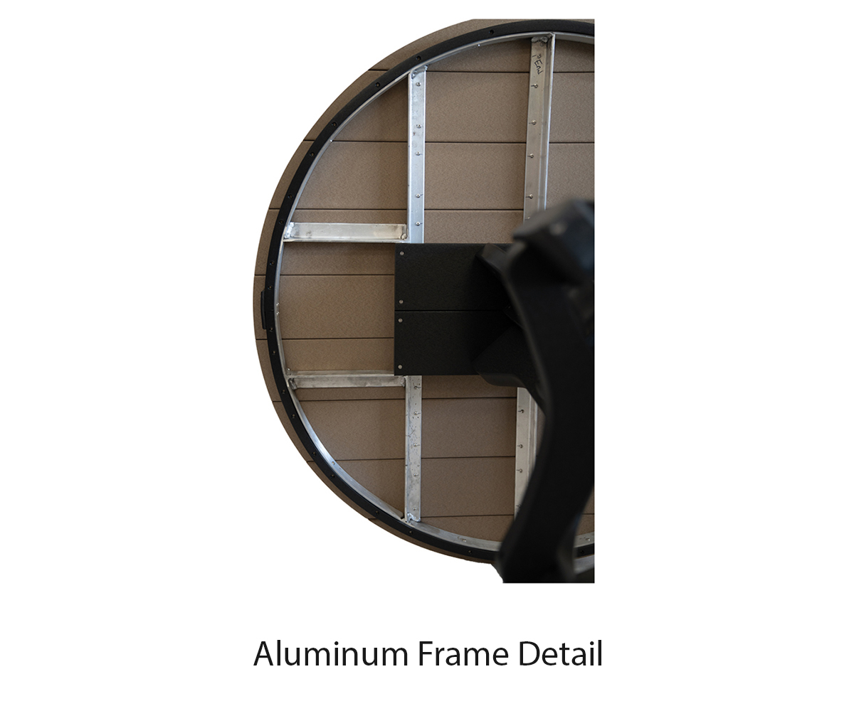 Border Dining Table With Curved Leg - 48x72 - Image 2