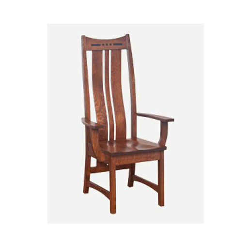 Fusion Designs Amish Arm Chair - Leather Seat