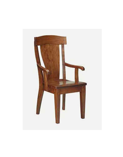 Fusion Designs Amish Arm Chair - Wood Seat