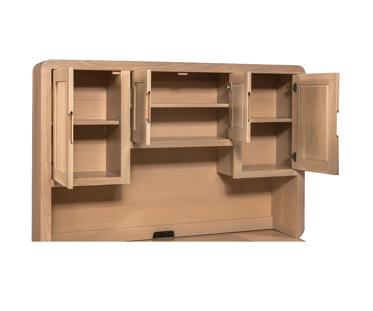 Europa Double Pedestal Desk With Hutch - Image 2