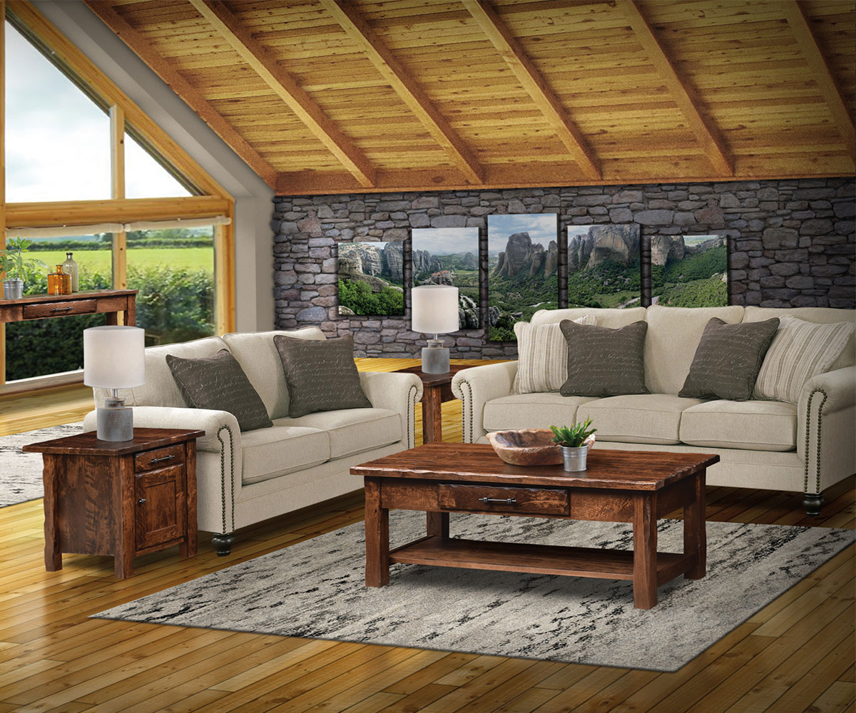 Hand Hewn Sofa Table - Image 2