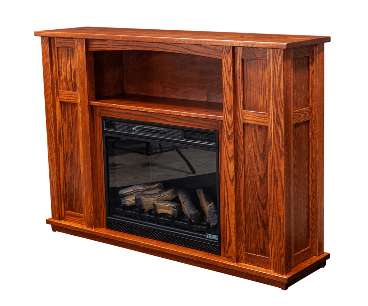 Mantle With Storage And Electric Insert - Image 2
