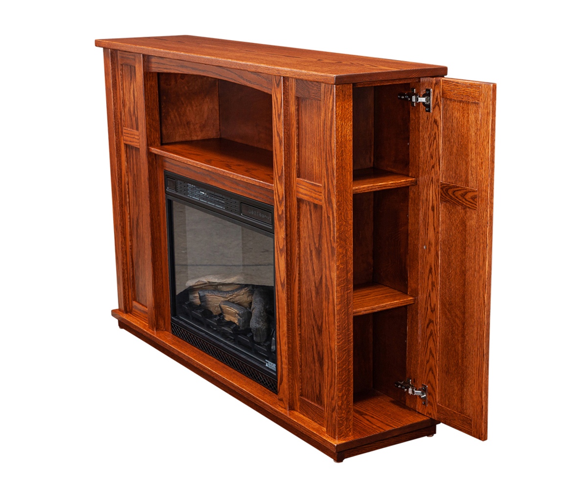 Mantle With Storage And Electric Insert - Image 3