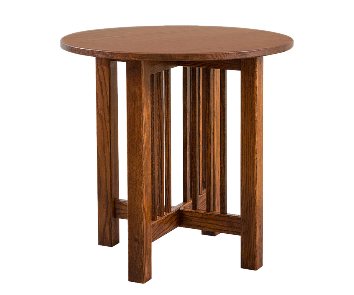 Mission Round End Table