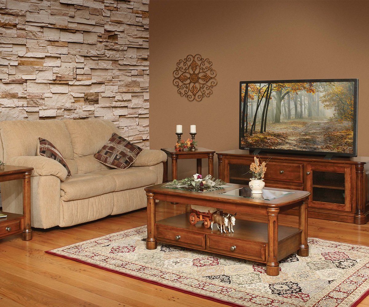 Jefferson Entertainment with Side Bookcases & Fireplace - Image 2