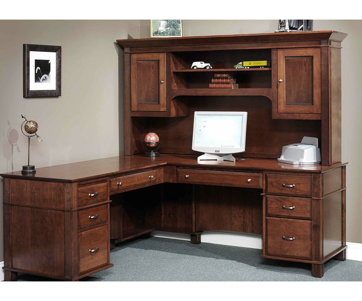 Arlington L-Desk With Hutch