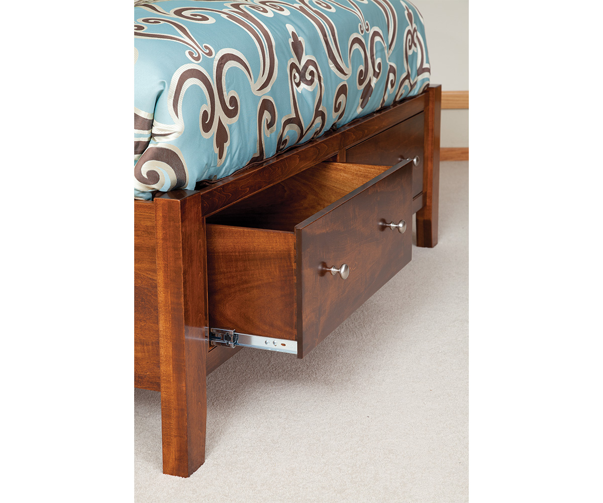 Hyland Park Panel Bed with Drawer Footboard - Image 2